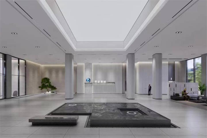 某公(gōng)司大堂水景設計效果